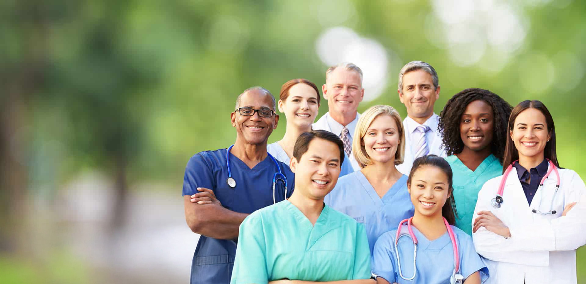 group of nine medical providers